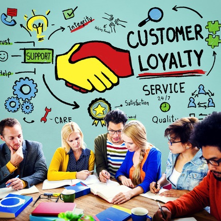 customer loyalty satisfaction support strategy service concept